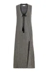 Sitano Sorrento Coverup In Black & Ivory In Gray