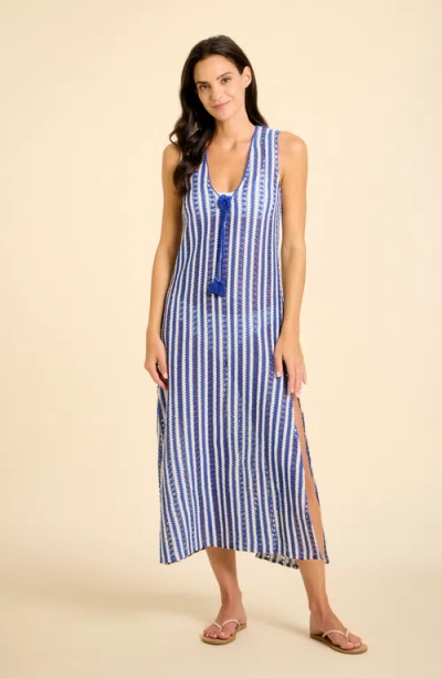 Sitano Sorrento Crochet Cover-up In Burgundy