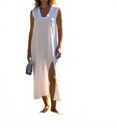 Sitano Women's Grotta Midi Dress In White In Neutral