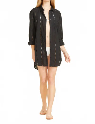 Sitano Women's Shirt Dress In Black