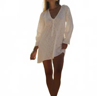 Sitano Women's Siena Bell Sleeve Dress In White