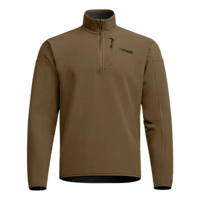 Sitka Men's  Alpha Fleece 1/4 Zip In Brown