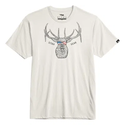Sitka Men's  American Elk Tee In White