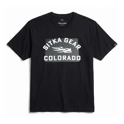Sitka Men's  Colorado State Tee In Black