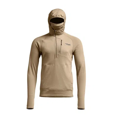 Sitka Men's  Core Merino 330 Long Sleeve Hooded Base Layer In Brown