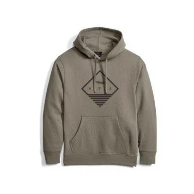 Sitka Men's  Diamond Badge Hoodie In Brown
