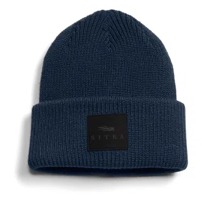 Sitka Men's  Double Cuff Acrylic Knit Beanie In Blue