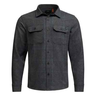 Sitka Men's  Hardwood Heavyweight Flannel Shirt In Blue