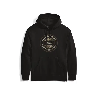 Sitka Men's  Hidden Optifade Pullover Hoodie In Black