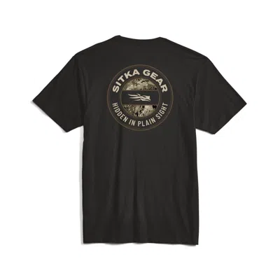 Sitka Men's  Hidden Optifade Tee T-shirt In Black