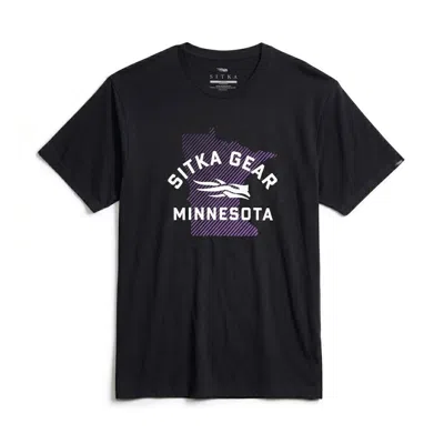 Sitka Men's  Minnesota State Tee In Black