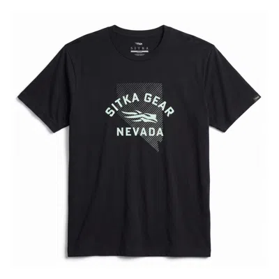 Sitka Men's  Nevada State Tee In Black