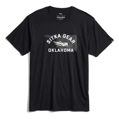 Sitka Men's  Oklahoma State Tee In Black