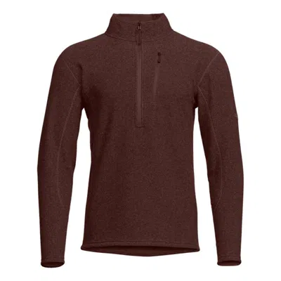 Sitka Men's  Snowcreat Half-zip Fleece Pullover In Brown