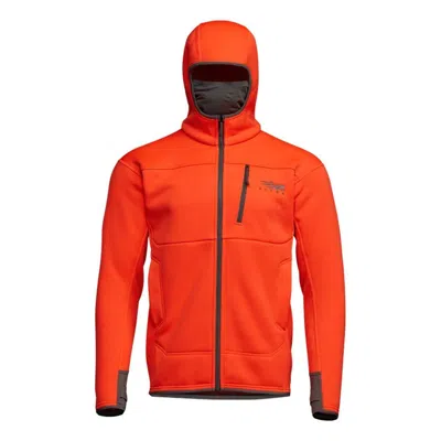 Sitka Men's  Traverse Full Zip Hoodie In Orange