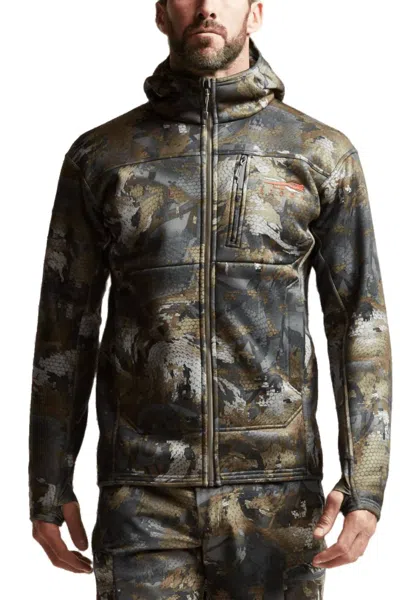 Sitka Traverse Hoodie In Timber In Green