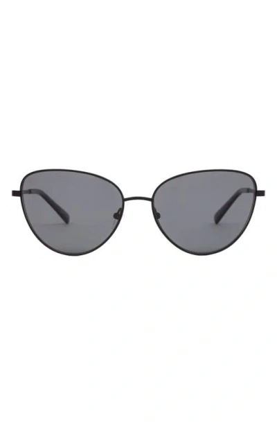 Sito Shades Candi Gradient Polar 59mm Oval Sunglasses In Black