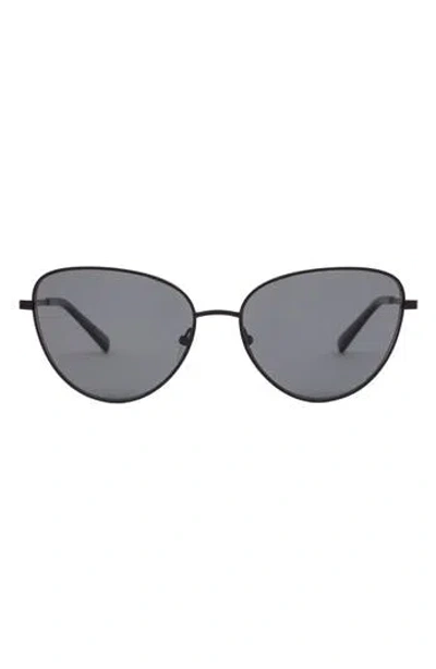 Sito Shades Candi Gradient Polar 59mm Oval Sunglasses In Black