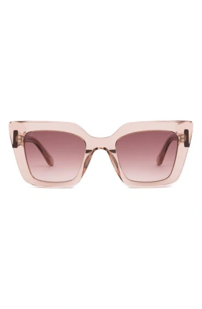 Sito Shades Cult Vision 51mm Standard Square Gradient Sunglasses In Sirocco/ Rose Gradient