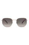 Sito Shades Eternal Polar 52mm Geometric Sunglasses In Gold
