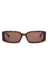 Sito Shades Inner Vision Polar 52mm Rectangle Sunglasses In Cheetah/ Brown Polar