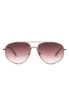 Sito Shades Lo Pan 58mm Gradient Standard Aviator Sunglasses In Sirocco/ Sirocco/ Rosewood