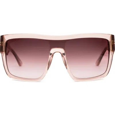 Sito Shades Onyx 132mm Gradient Standard Square Sunglasses In Pink