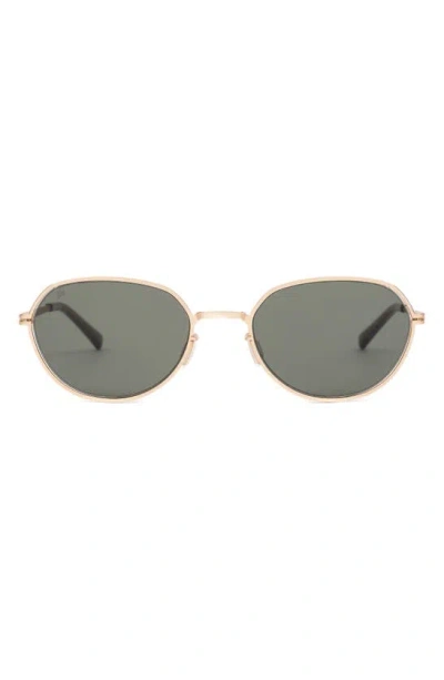 Sito Shades Orbital Standard 55mm Standard Gradient Round Sunglasses In Green