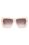 Sito Shades Papillion 56mm Gradient Standard Square Sunglasses In Vanilla/ Minky Gradient