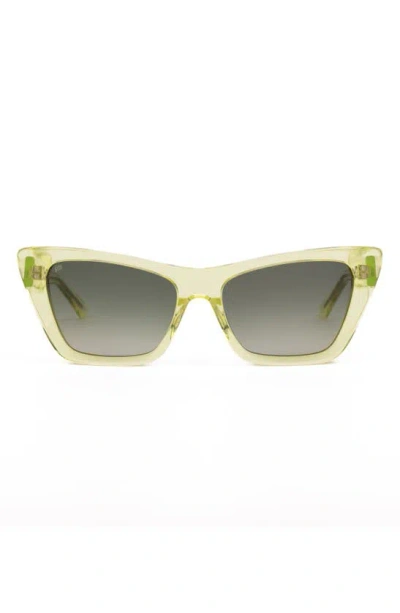 Sito Shades Wonderland 54mm Gradient Standard Cat Eye Sunglasses In Green