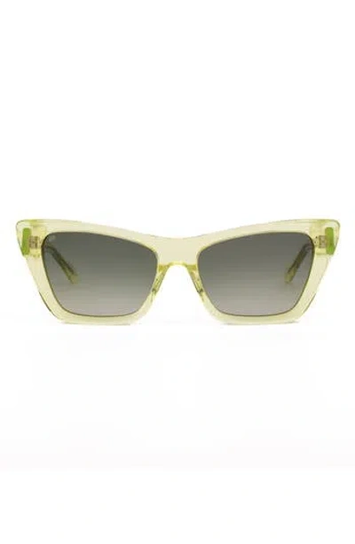 Sito Shades Wonderland 54mm Gradient Standard Cat Eye Sunglasses In Yellow