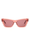 Sito Shades Wonderland 54mm Gradient Standard Cat Eye Sunglasses In Watermelon/ Rosewood