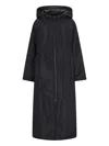 Sittingsuits 'black' Maxi Coat In Blue