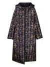 Sittingsuits Chain Hooded Coat In Multi