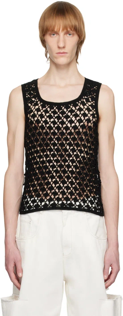 Situationist Black Floral Tank Top