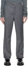 Situationist Gray Three-pocket Trousers In Dark Grey