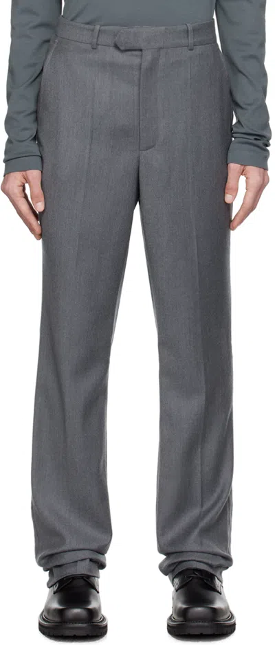 Situationist Gray Three-pocket Trousers In Dark Grey