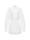 Situationist Open-back Shirt In White