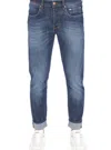Siviglia - 5 Skinny Pockets Medium Wash With Fading Barchi/d0044 Qb
