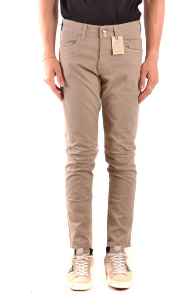 Siviglia Man Denim Pants Sand Size 36 Cotton In Beige