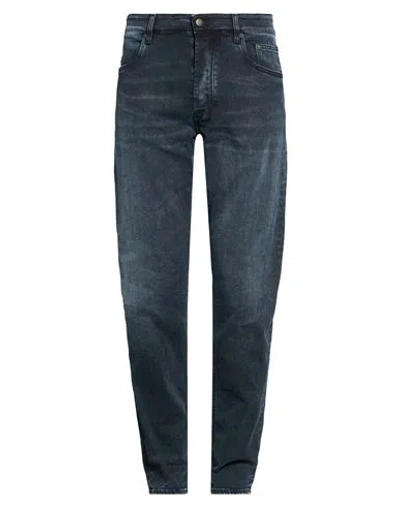 Siviglia Man Jeans Black Size 32 Cotton, Elastomultiester, Elastane In Blue