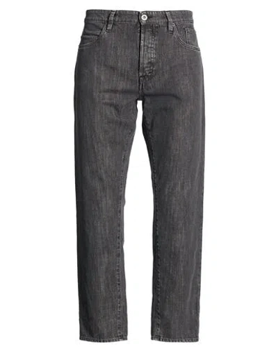 Siviglia Man Jeans Black Size 33 Organic Cotton In Gray