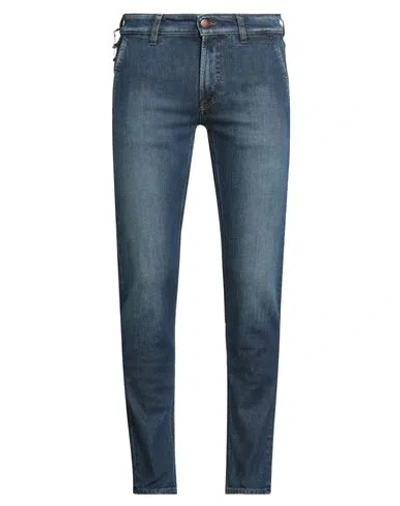 Siviglia Man Jeans Blue Size 32 Cotton, Elastane