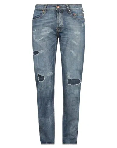 Siviglia Man Jeans Blue Size 35 Cotton, Elastane