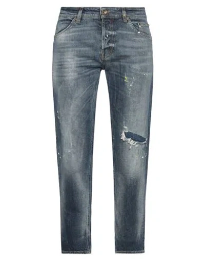 Siviglia Man Jeans Blue Size 35 Cotton, Elastane
