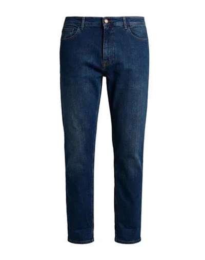 Siviglia Man Jeans Blue Size 36 Cotton, Elastane