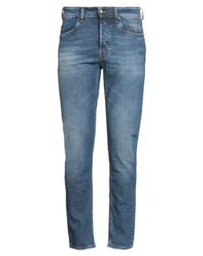 Siviglia Man Jeans Blue Size 40 Cotton, Elastane
