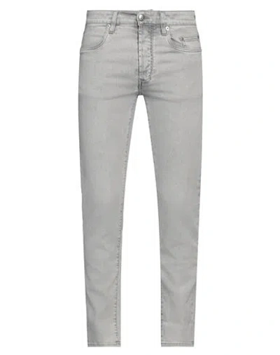 Siviglia Man Jeans Grey Size 33 Cotton, Elastane