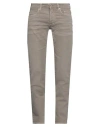 Siviglia Man Jeans Khaki Size 32 Organic Cotton, Elastane In Beige