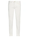 Siviglia Man Jeans White Size 33 Organic Cotton, Elastane In White
